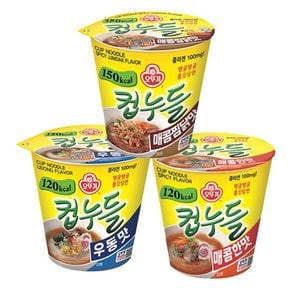 컵누들 매콤한맛 6입 + 우동맛 6입/매콤찜닭