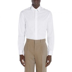 4273106 Bottega Veneta Narrow Pinstripe Button-Up Oxford Shirt