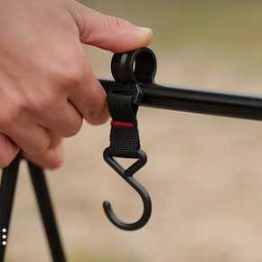 감성 캠핑 가죽 후크 걸이 미끄럼방지 폴대 고리 랜턴 차박 다용도 후크
