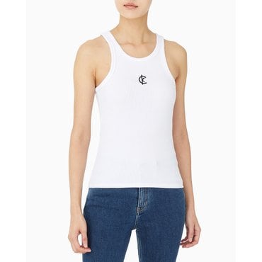 Calvin Klein Jeans 여성 코튼 컨투어 립 CK 탱크(47B829G)