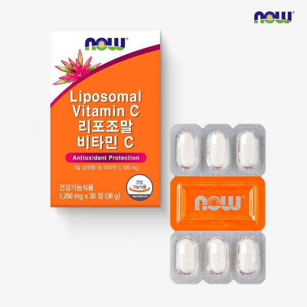 [나우푸드] 리포조말 비타민 C (30정)