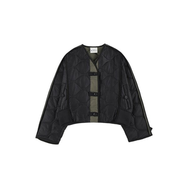 여성 배색 퀼팅 점퍼 BNDJP912F