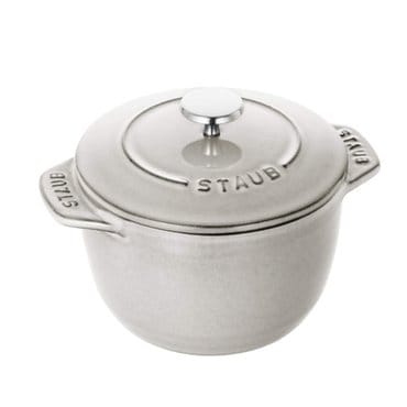  스타우브 STAUB 원형 꼬꼬떼 라이스 화이트 트러플 12cm 무쇠 주물 밥