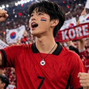 스포츠 응원 목걸이 태극기 디자인 직관 필수 액세서리 팬던트