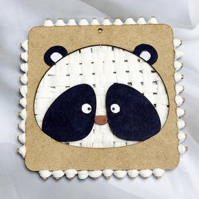 프리미엄 양말목공예 팬더 동물 액자 만들기 diy 퀄트공예 키트 우드액자