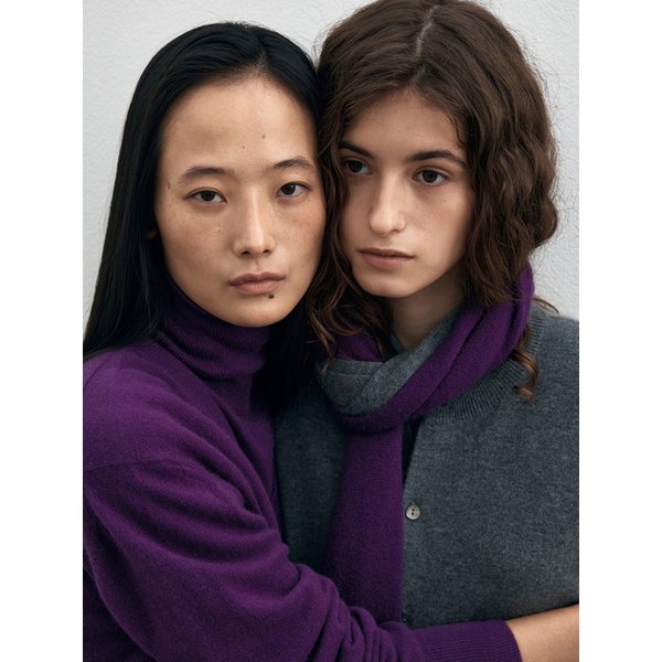 100% 캐시미어 에센셜 가디건 그레이