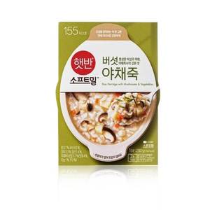  CJ제일제당 햇반 소프트밀 버섯야채죽 420g 3개