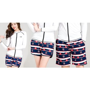 커플 비치바지 캡틴(F~XL)남녀 수영복바지