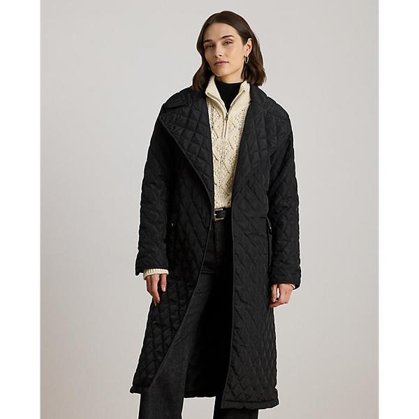 벨트 다이아몬드 퀼트 랩 코트(WMLROTWS2820640001)