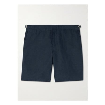 올레바브라운 노리치 스트레이트 리넨 쇼츠 블루 46376663162895410
