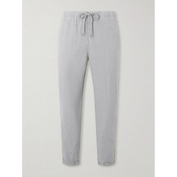 스트레이트 린넨 블렌드 캔버스 드로우스트링 팬츠 46376663163042168