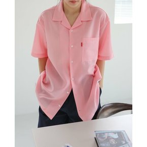 NFO 구김없는셔츠 커플 유아인 워셔블 무지 버튼 커버낫 링클프리 루즈핏 반팔 셔츠 남방