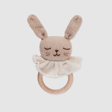 슈슈앤크라 [MAIN SAUVAGE] 버니 치발링(15cm) ㅡ 베이지