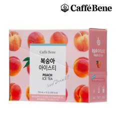 [카페베네] 복숭아 아이스티 파우치 (190ml x 10팩)