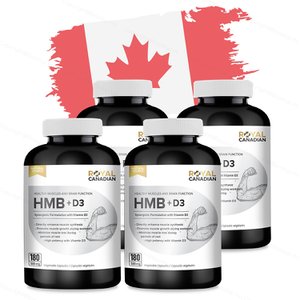  로얄캐네디언 캐나다 HMB 비타민D3 180캡슐x4통 근손실