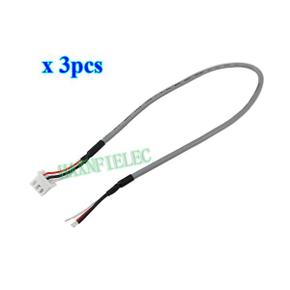 3PCS XH2.54-3P Audio Signal Cable 3Pin Single Terminal Signal Wire 2.54 Pitch Length 300mm