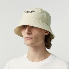 [여주점] STACK LOGO BUCKET HAT-BEIGE