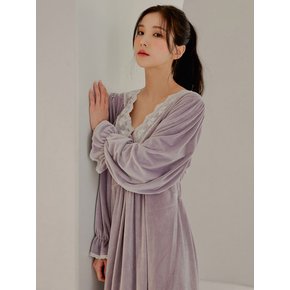 여성 메리미 밍크 스판 극세사 원피스 잠옷(2C)