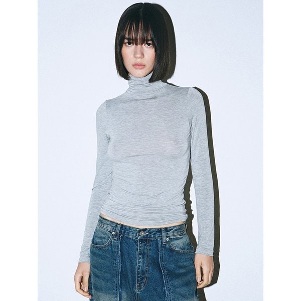 [ESSENTIAL] MINIMAL SPAN TURTLENECK_GRAY