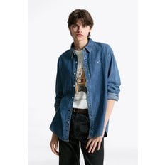 공용 미드 데님 셔츠 T32F0WSH02TML1 TOMMY JEANS