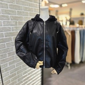 대구백화점레코브니트 후드 페이크레더점퍼(LC31FYJP523X)