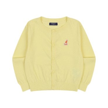캉골키즈 베이직 로고 썸머 가디건 RB 0001 옐로우
