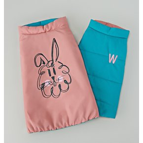 미라클 강아지 리버시블 패딩 S~2XL (Aqua Blue,Pink)