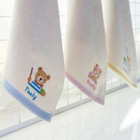 울리 프렌즈 어린이집 고리 자수 핸드 타올 주방 수건 60g 유아용 손 닦는 타월