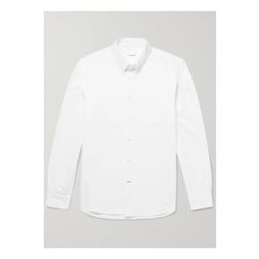 Button-Down Collar Cotton Oxford Shirt 화이트