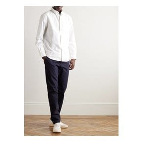 Button-Down Collar Cotton Oxford Shirt 화이트