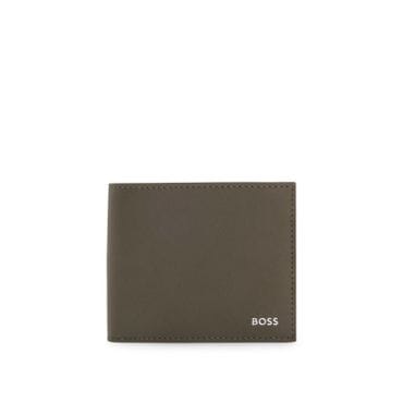 BOSS [FA25] 포일 프린트 로고 투톤 지갑 오픈 그린(50536717365)