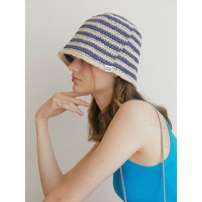 Granny hat : sand blue