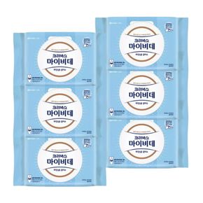 마이비데 물티슈 대용량 캡형 60매 x 6팩 클린케어 화장실용 비데용 물에녹는 비..[35429565]
