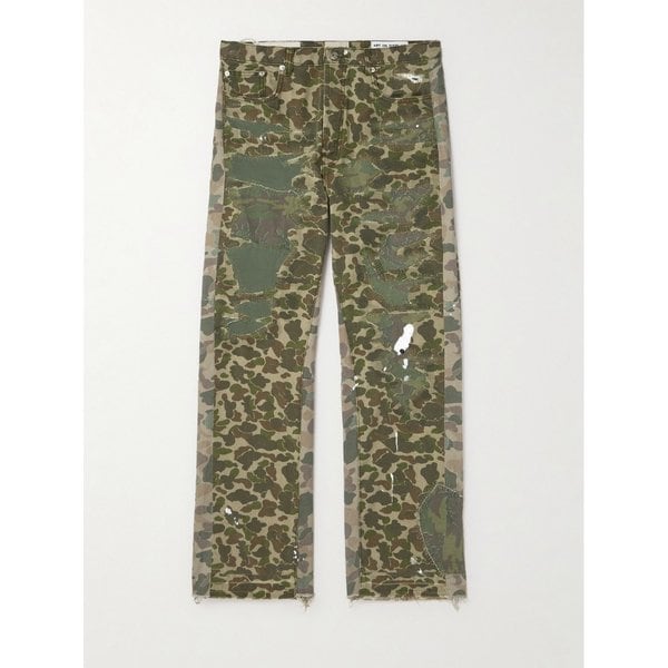 베누라 스트레이트 레그 패치워크 카모플라주 팬츠 46376663162936113