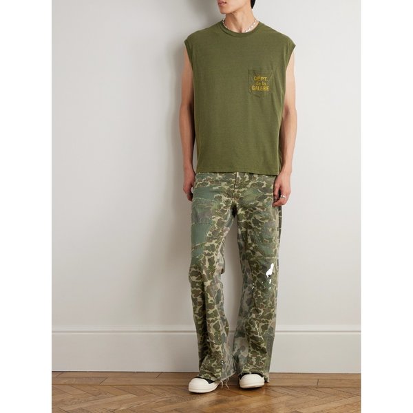 베누라 스트레이트 레그 패치워크 카모플라주 팬츠 46376663162936113