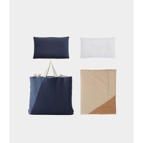 [Baby] 원더랜드 낮잠베딩 세트_G/Navy (25x40cm)