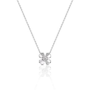 14K/18K 랩다이아몬드 1부 클로버 목걸이(LN3029)