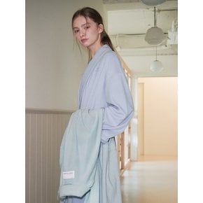 Terry Shawl Collar Robe Gown (blue)