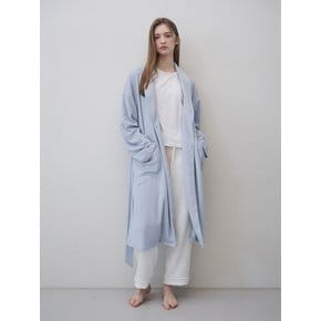 Terry Shawl Collar Robe Gown (blue)