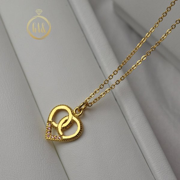 [가앤] 24k순금 앨리스 하트 목걸이3.75g