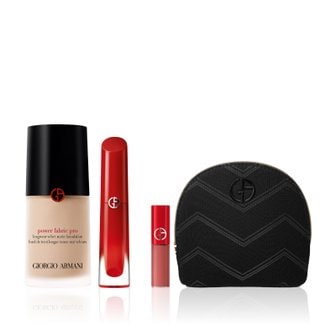 아르마니 뷰티 [한정] BEST 파워 패브릭 PRO 파운데이션 & NEW  립 마에스트로 마그넷 세트