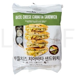 베키아에누보 바질치즈 치아바타 샌드위치 4개입 (냉동) 780g 1개