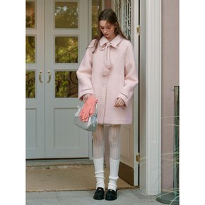 12/18예약배송_Cest_Lovely pink wool mid length coat