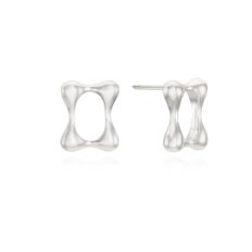 [silver925]melting square earring