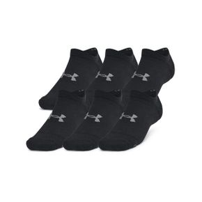 UNDERARMOUR 유니섹스 에센셜 쿠션 노 쇼 삭스 6켤레 1387057-001