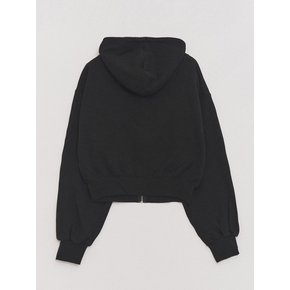 Logo Signature-fit Puff-Sleeve Hood Jacket Black