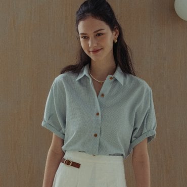 틸아이다이 Ann button point shirt_Mint