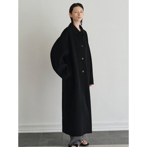 Handmade Balloon Sleeve Coat_Black