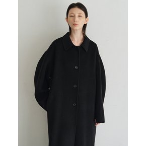 Handmade Balloon Sleeve Coat_Black