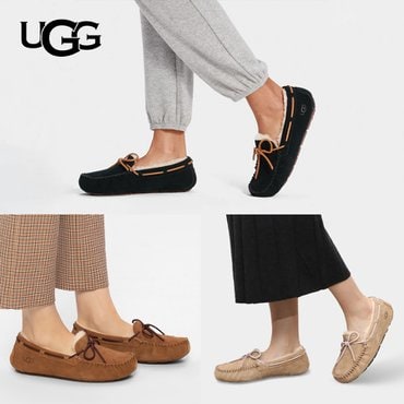 UGG 어그 (W) 23FW 다코타 여성 양털 모카신 겨울 방한 로퍼 3종택일